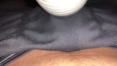 3-3 Asian(Japanese) amateur man , masturbate on panty with Electric machine